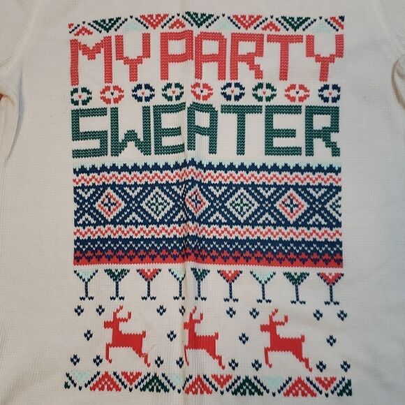 My Party Sweater Thermal Shirt, ugly sweater - Picture 2 of 4